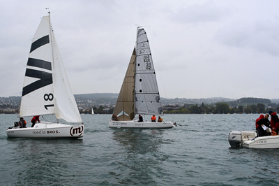 Segelregatta auf dem Zürichsee