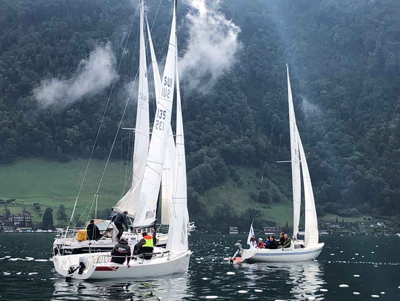 RGV-CCS Absegeln mit Fuchsjagd 2019: die Jagdmeute macht Jagd auf den Fuchs